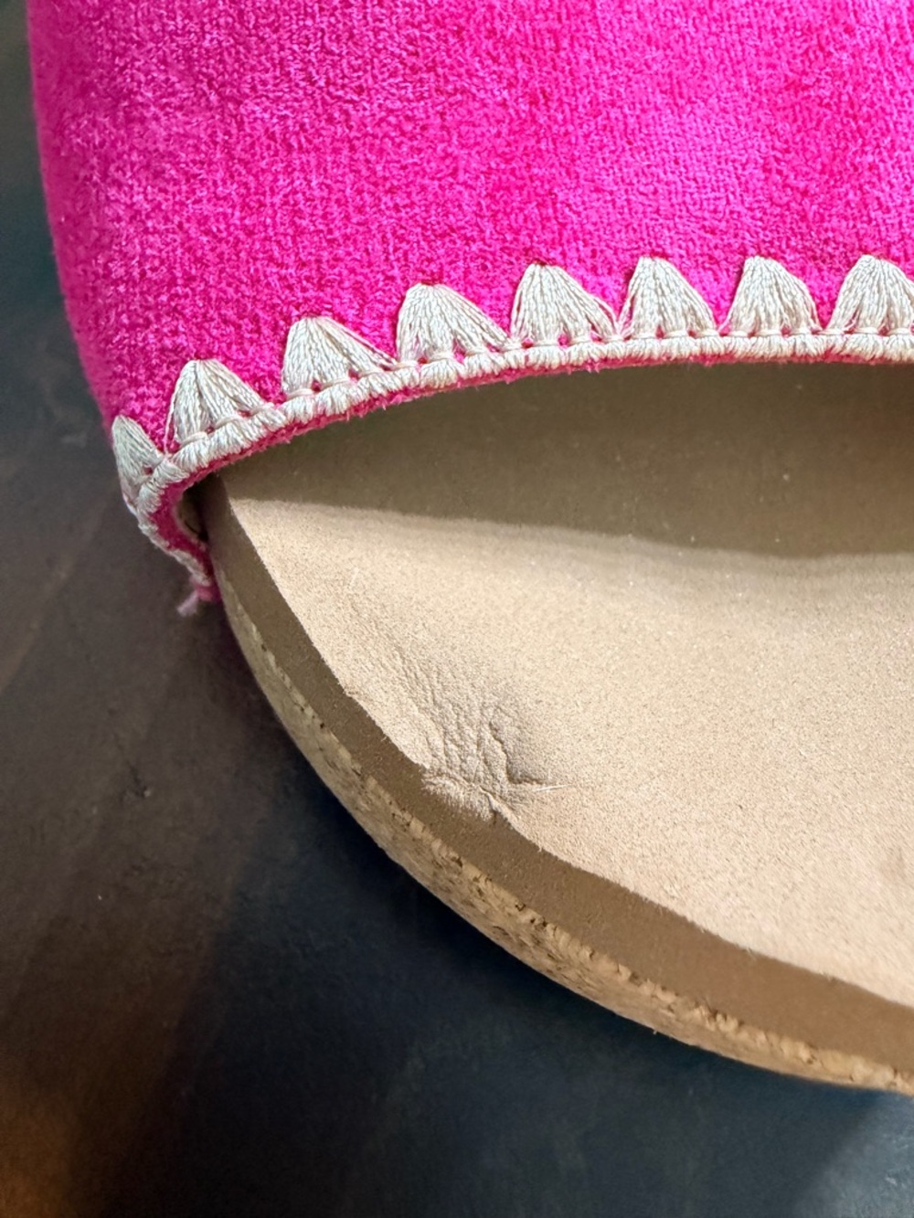 Corkys Bright Pink Suede Slip-On Wedge Mules - Picture 5 of 6